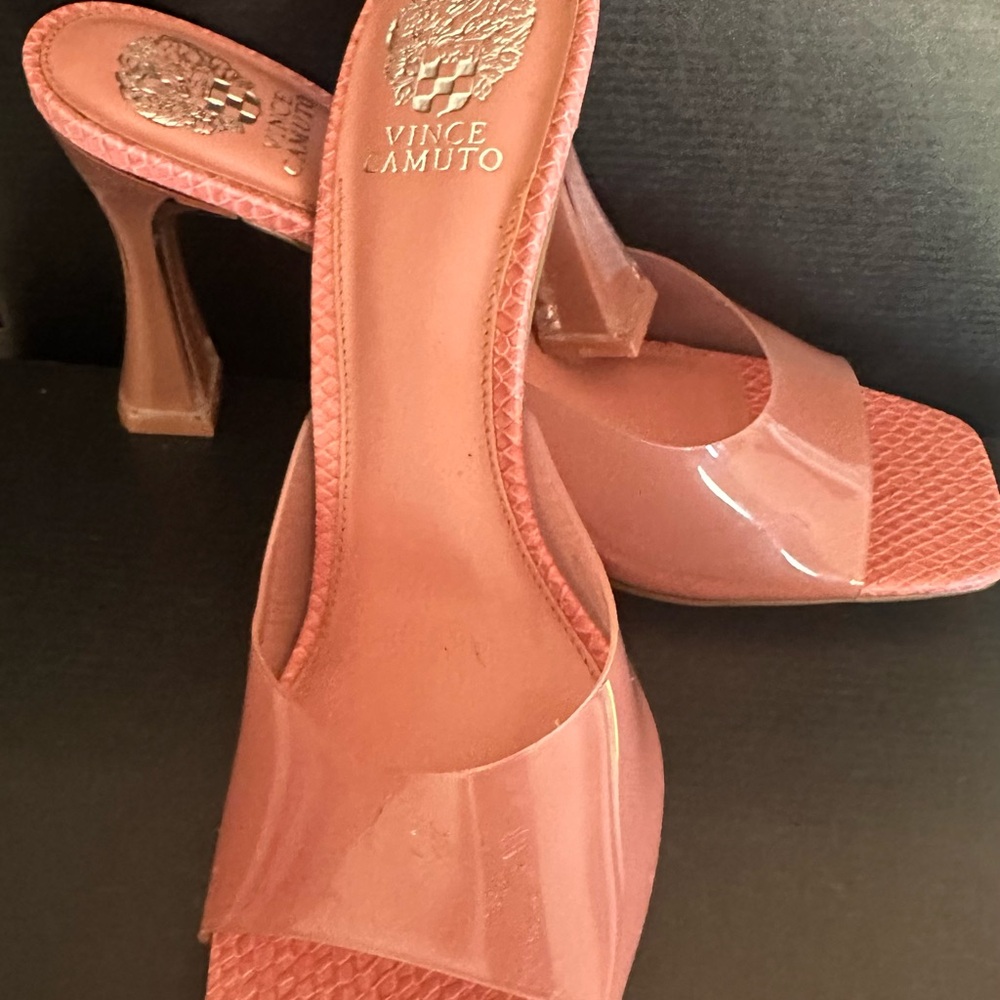 Vince Camuto Blush Heeled Mules